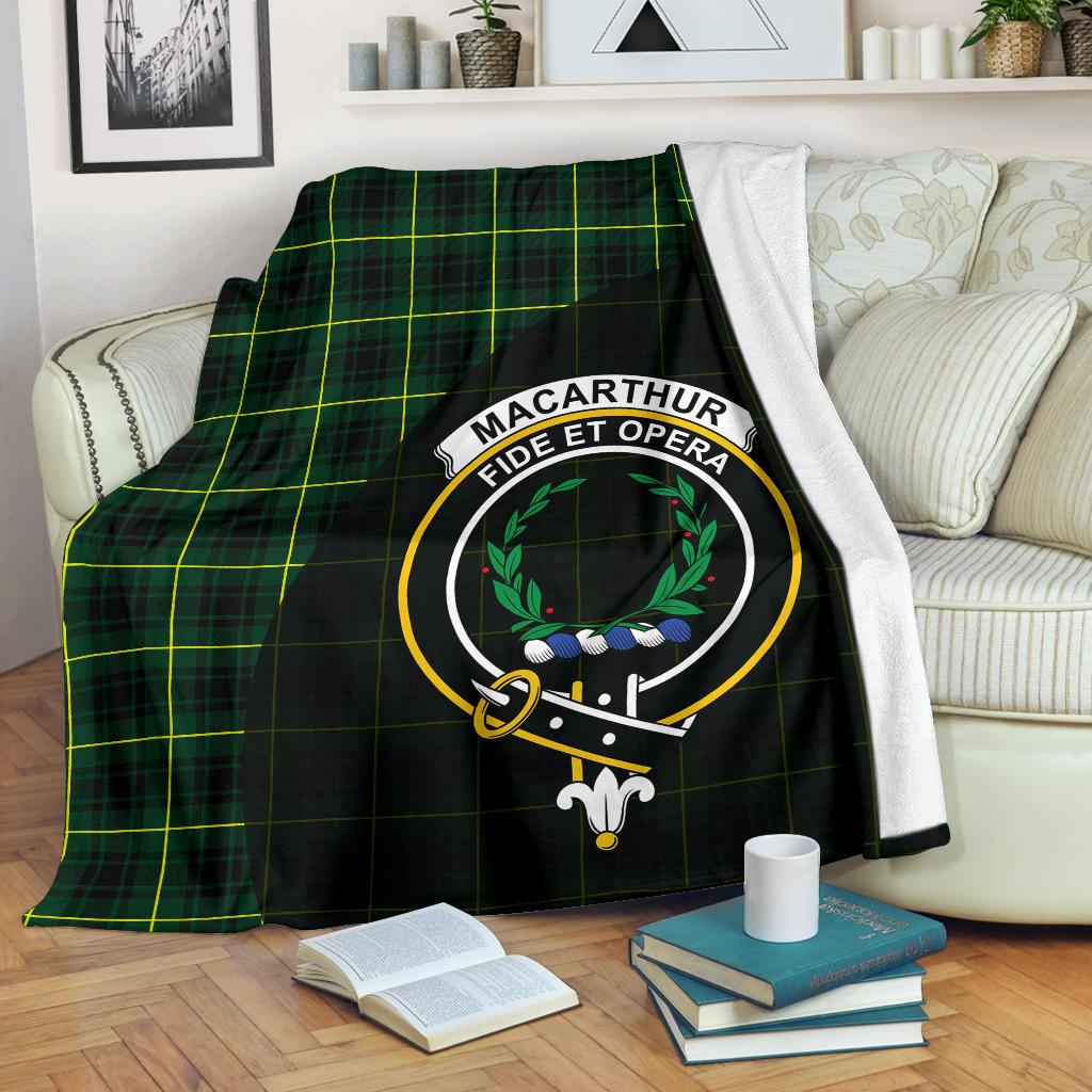MacArthur Modern Tartan Crest Blankets