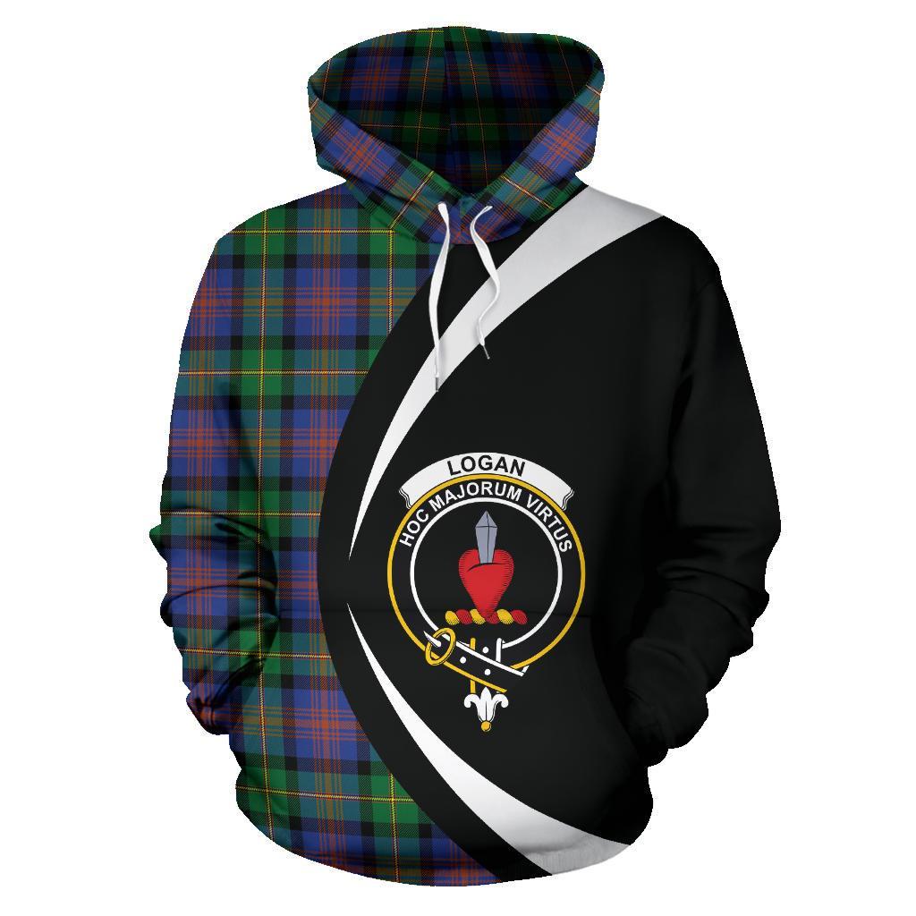 Logan Ancient Tartan Crest Hoodie - Circle Style