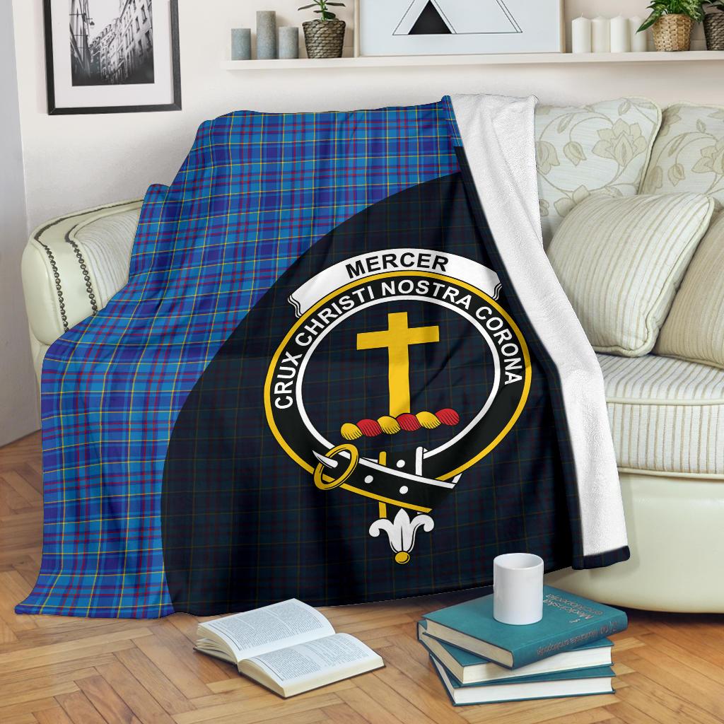 Mercer Modern Family Tartan Crest Blanket - 3 Sizes