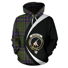 MacMillan Hunting Modern Tartan Crest Hoodie - Circle Style