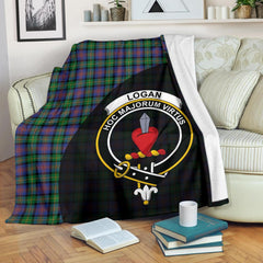 Logan Ancient Tartan Crest Blanket Wave Style