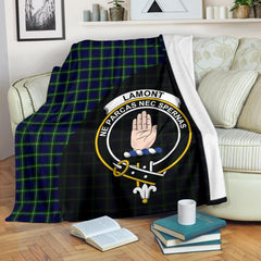 Lamont Modern Tartan Crest Blanket Wave Style