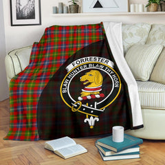 Forrester Tartan Crest Blanket Wave Style
