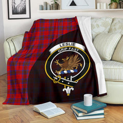 Leslie Modern Tartan Crest Blanket Wave Style