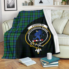 Forsyth Ancient Tartan Crest Blanket Wave Style