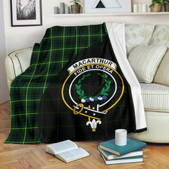 MacArthur Modern Tartan Crest Blanket Wave Style