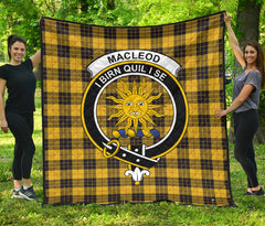 MacLeod of Lewis Ancient Family Tartan Crest Quilt - SP