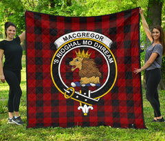 Rob Roy Macgregor Tartan Crest Quilt - SP