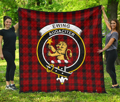 Ewing Tartan Crest Quilt - SP