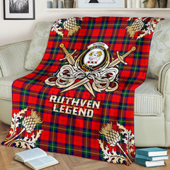 Ruthven Modern Gold Courage Symbol Blanket - SP