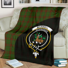 Maxwell Family Tartan Crest Blanket - 3 Sizes