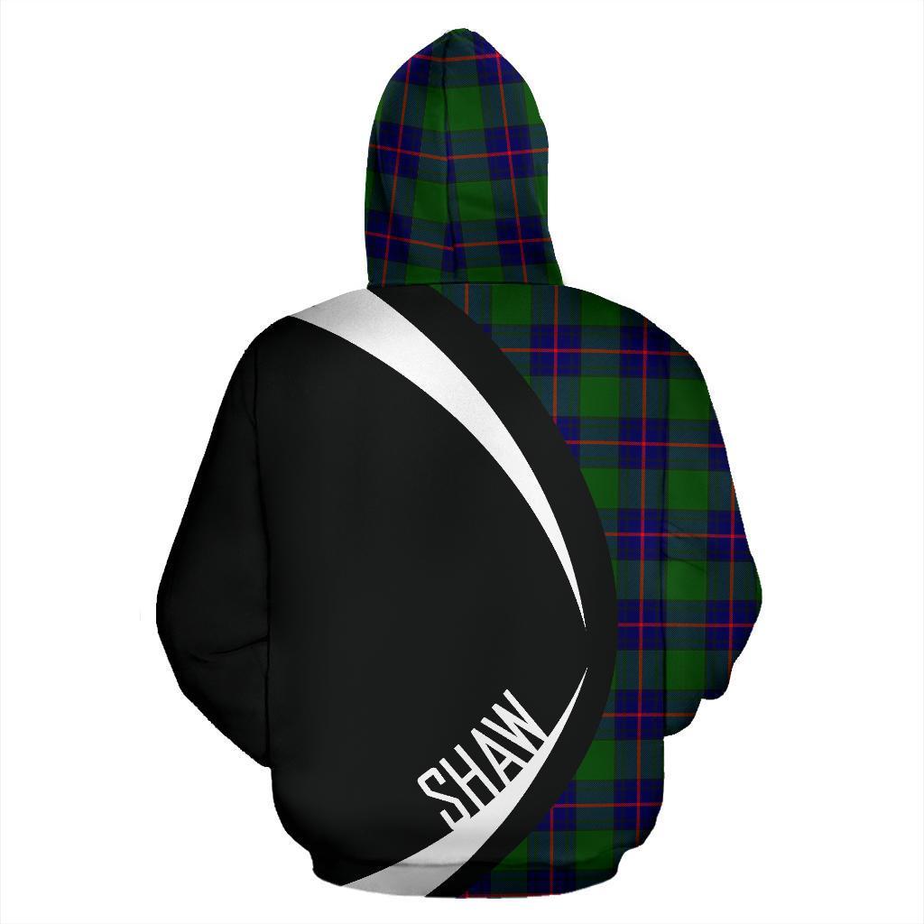Shaw Modern Tartan Crest Hoodie - Circle Style