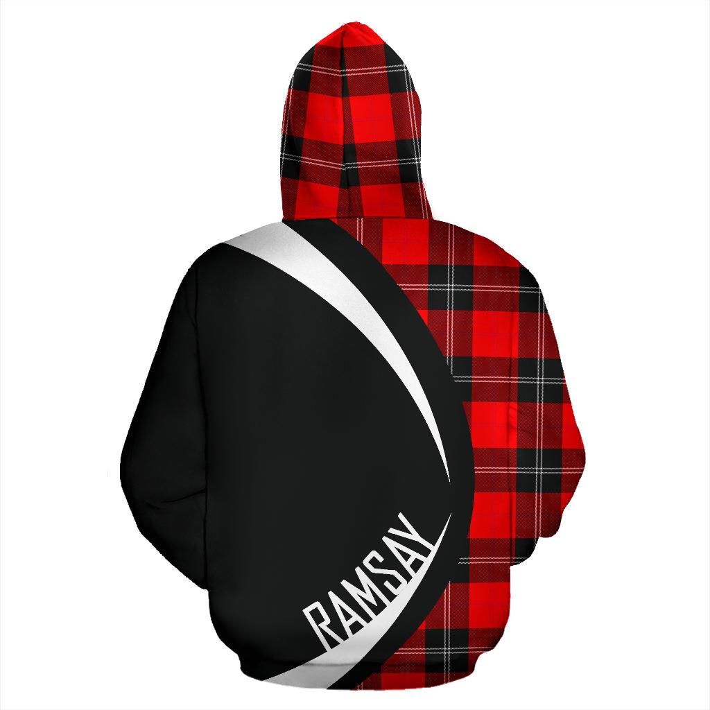 Ramsay Modern Tartan Crest Hoodie - Circle Style
