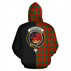 Moncrieffe Tartan Crest Zipper Hoodie - Half Of Me Style
