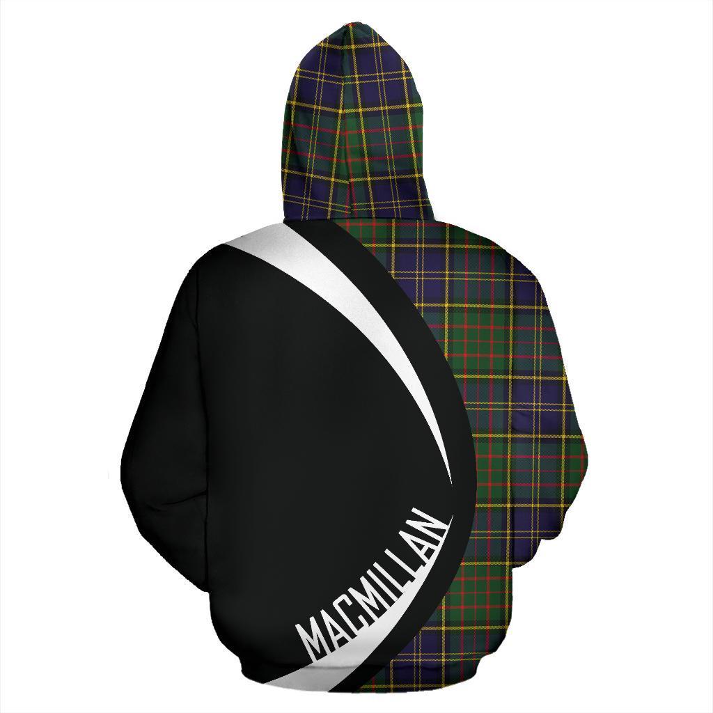 MacMillan Hunting Modern Tartan Crest Hoodie - Circle Style