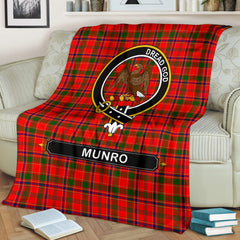 Munro Family Tartan Crest Blankets