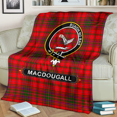 MacDougall Family Tartan Crest Blankets