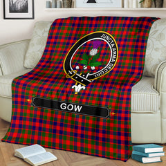 Gow Of Skeoch Tartan Crest Blankets
