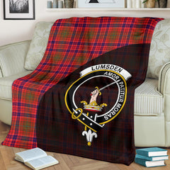 Lumsden Modern Tartan Crest Blanket Wave Style