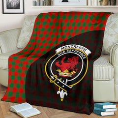 Moncrieffe Tartan Crest Blanket Wave Style