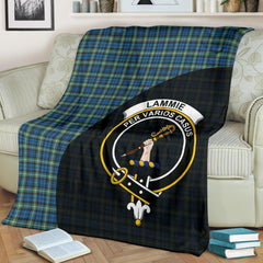 Lamont Ancient Tartan Crest Blanket Wave Style