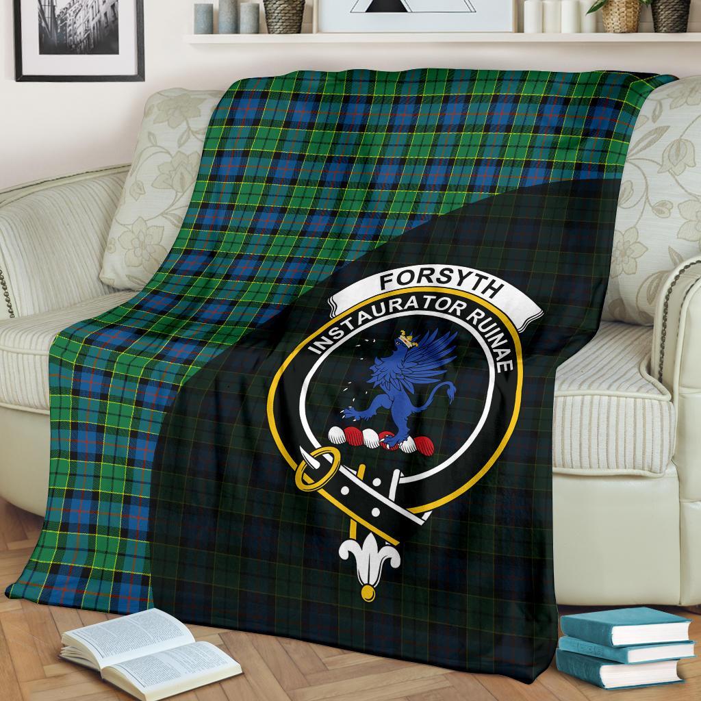 Forsyth Ancient Tartan Crest Blanket Wave Style