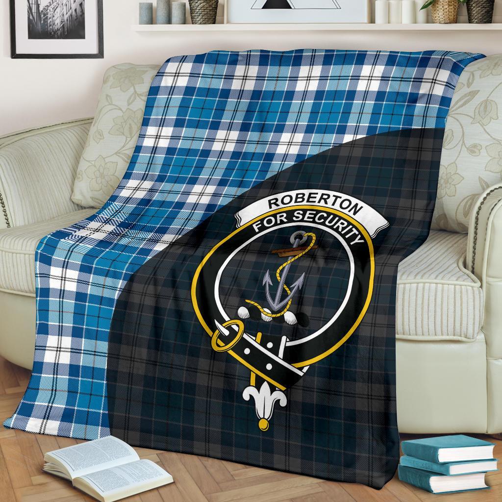 Roberton Tartan Crest Blanket Wave Style