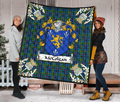 McColgan Tartan Crest Quilt -