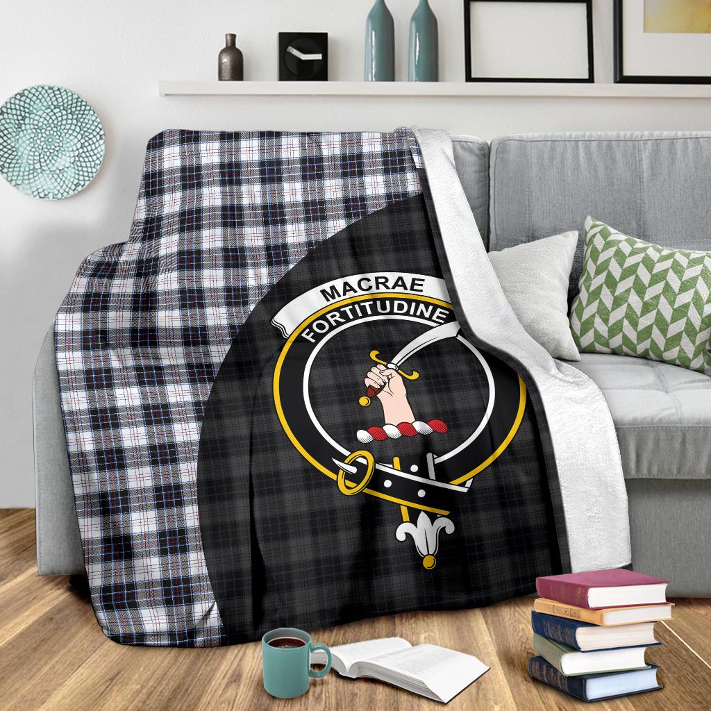 MacRae Dress Modern Tartan Crest Blanket - 3 Sizes