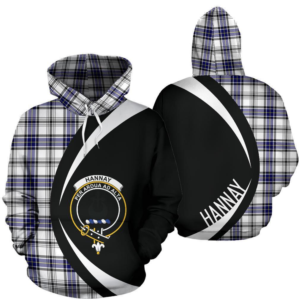 Hannay Modern Tartan Crest Hoodie - Circle Style