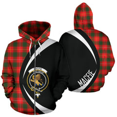 MacFie Tartan Crest Zipper Hoodie - Circle Style