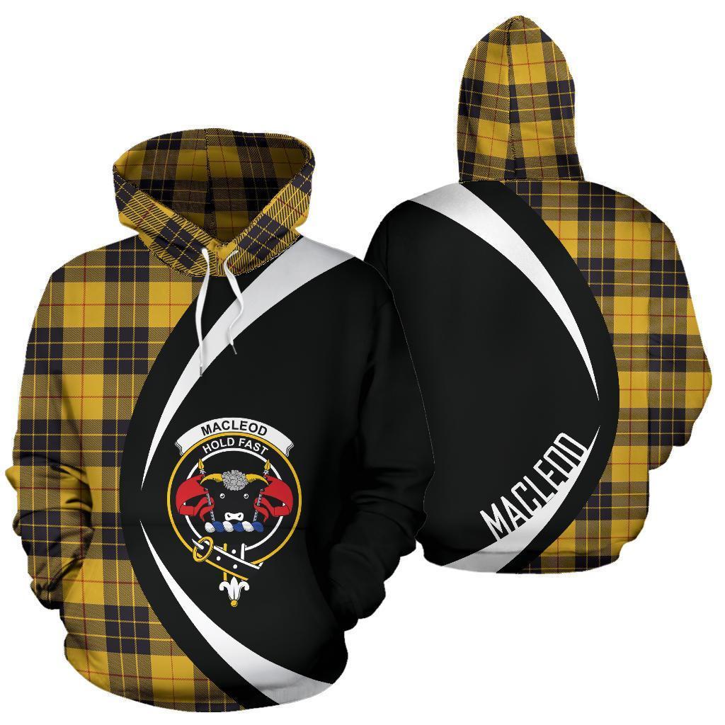 MacLeod of Lewis Ancient Tartan Crest Hoodie - Circle Style