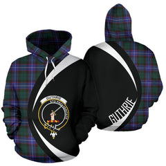 Guthrie Modern Tartan Crest Hoodie - Circle Style