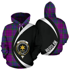 Wardlaw Modern Tartan Crest Hoodie - Circle Style