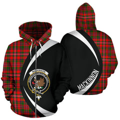 MacKinnon Modern Tartan Crest Zipper Hoodie - Circle Style