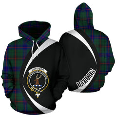 Davidson Modern Tartan Crest Hoodie - Circle Style