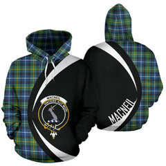 MacNeill of Barra Ancient Tartan Crest Hoodie - Circle Style