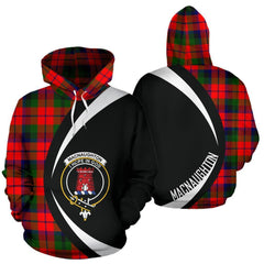 MacNaughton Modern Tartan Crest Hoodie - Circle Style