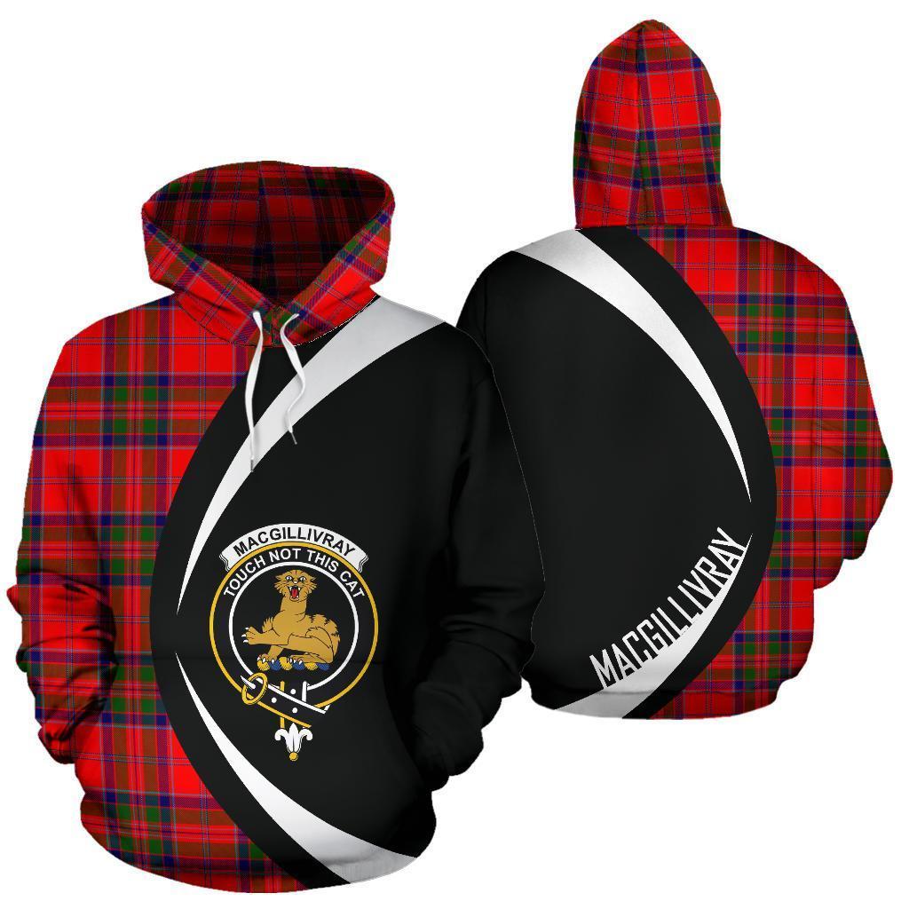 MacGillivray Modern Tartan Crest Hoodie - Circle Style