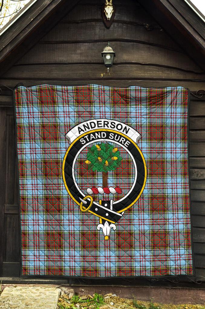Anderson Ancient Tartan Crest Quilt