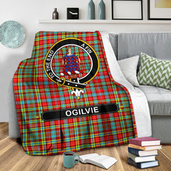 Ogilvie Family Tartan Crest Blankets