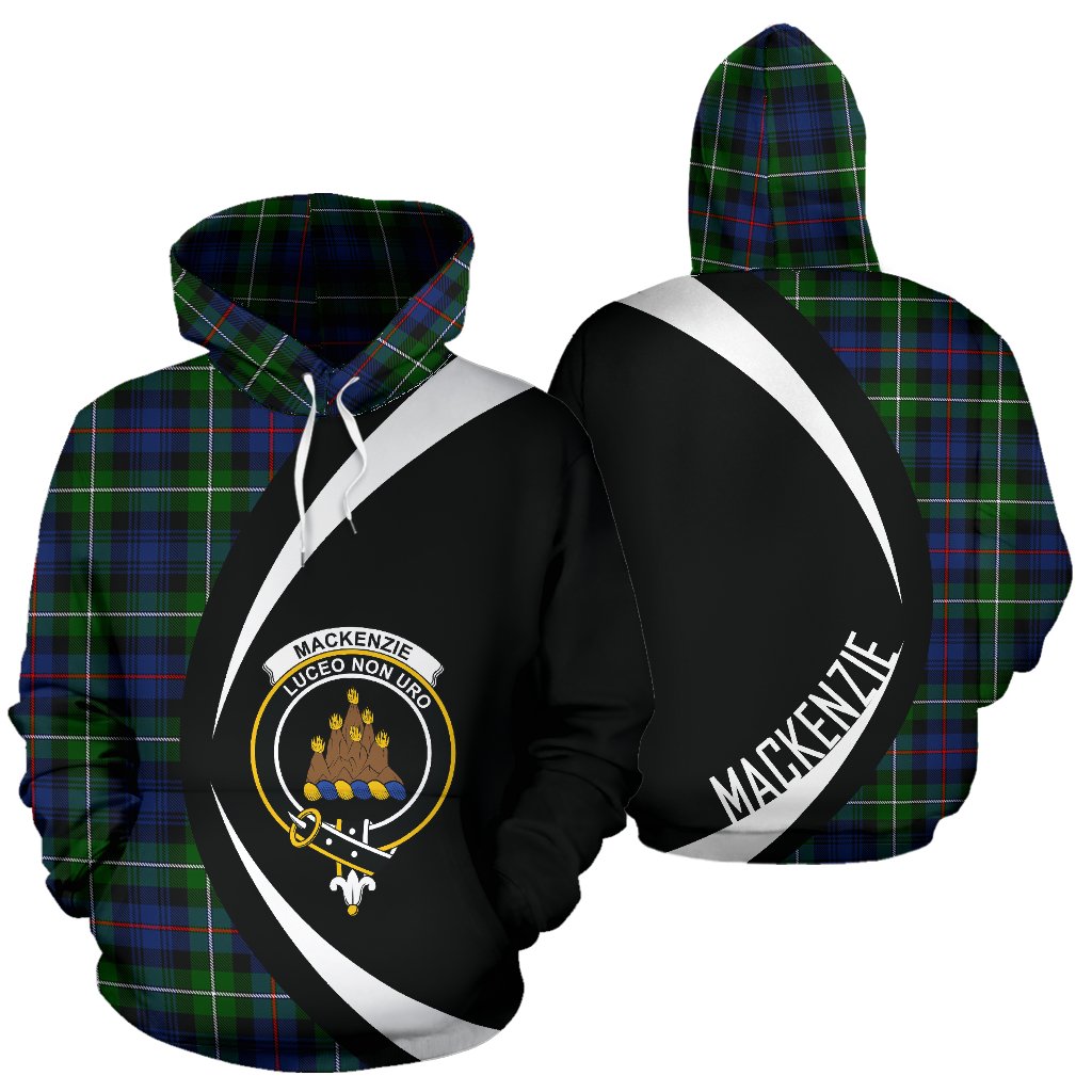 Mackenzie Tartan Crest Hoodie - Circle Style