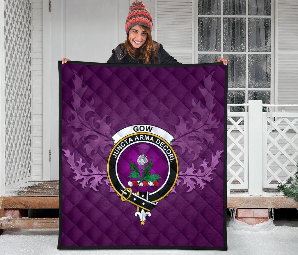 Gow Modern Tartan Crest Quilt