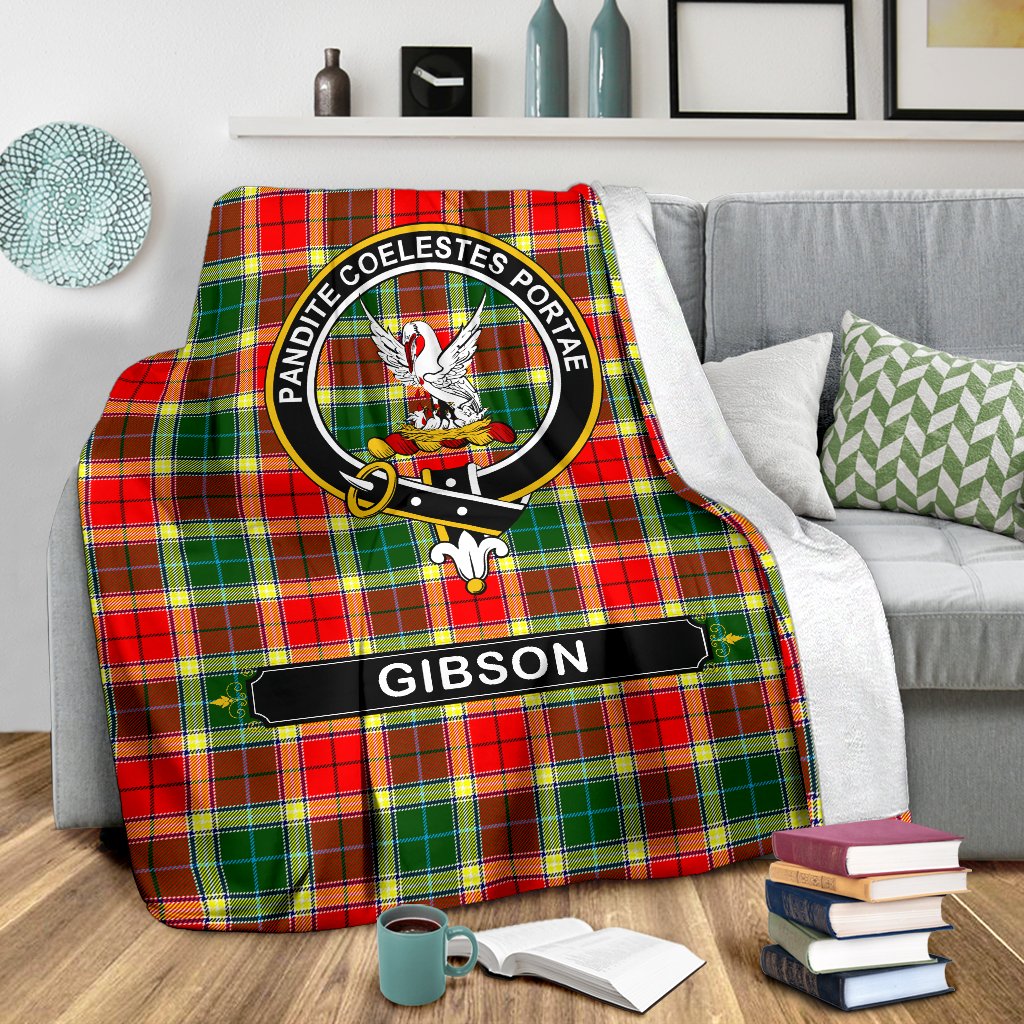 Gibson Family Tartan Crest Blankets