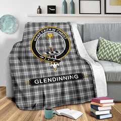 Glendinning Family Tartan Crest Blankets