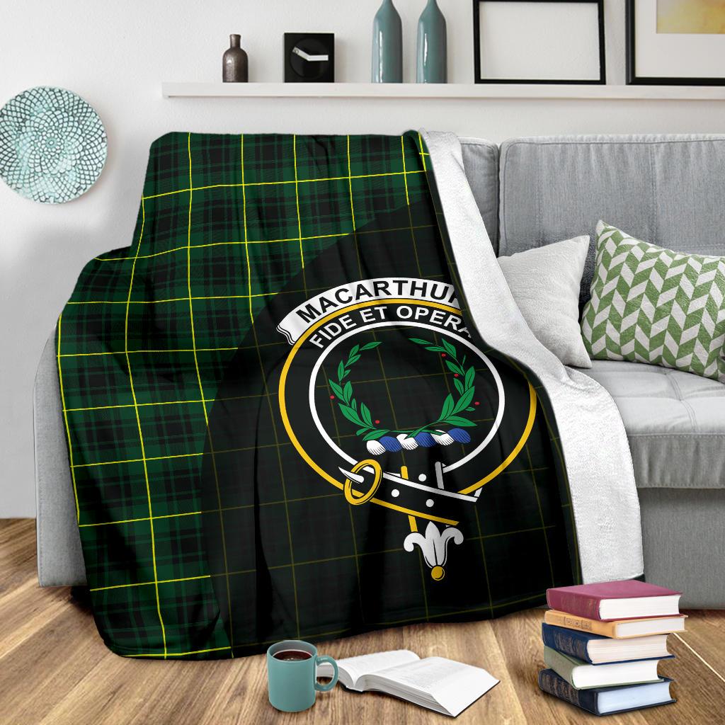 MacArthur Modern Tartan Crest Blankets