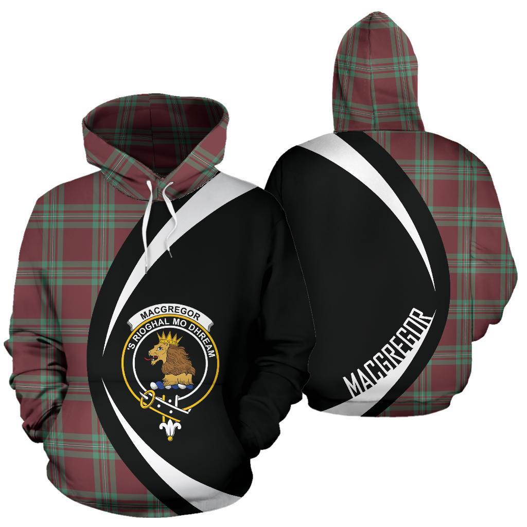 Macgregor Hunting Ancient Tartan Crest Hoodie - Circle Style