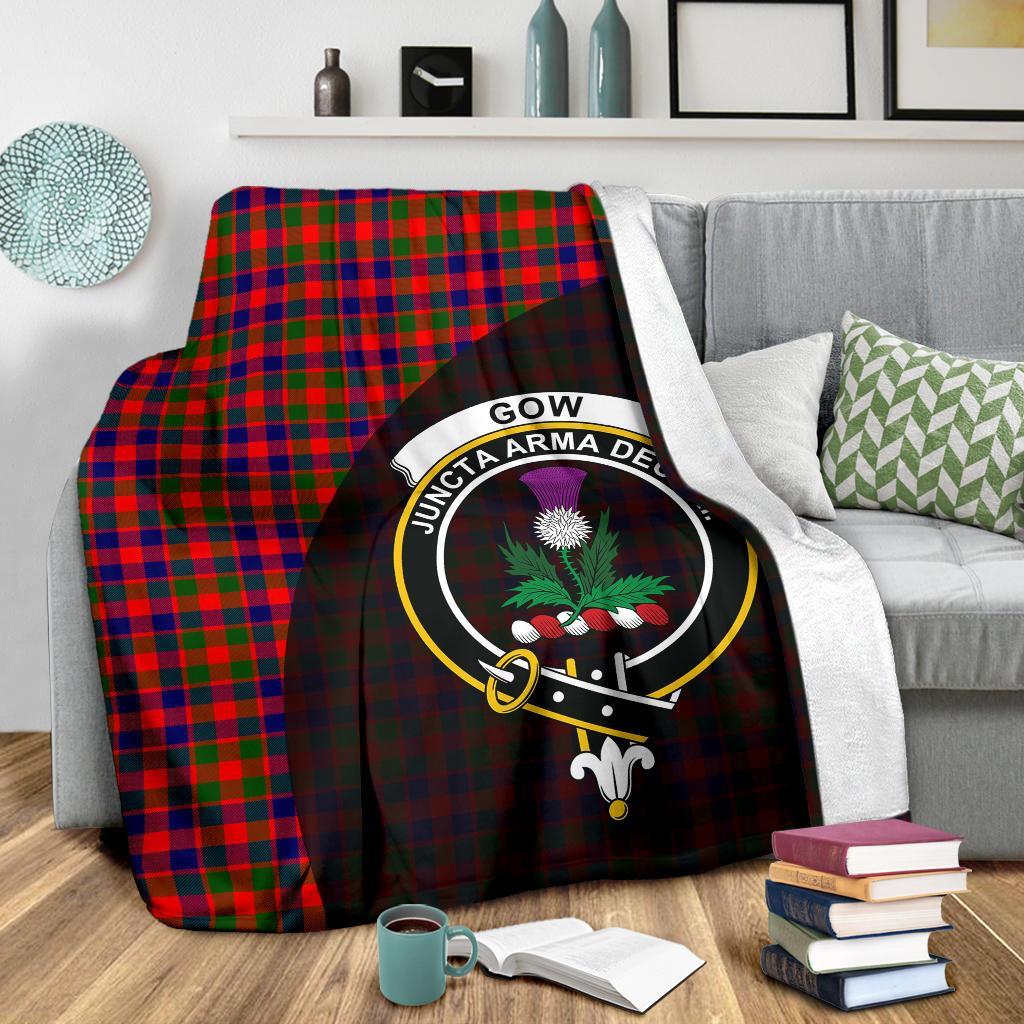 Gow Modern Tartan Crest Blanket Wave Style