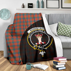 Robertson Ancient Tartan Crest Blanket Wave Style