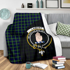 Lamont Modern Tartan Crest Blanket Wave Style